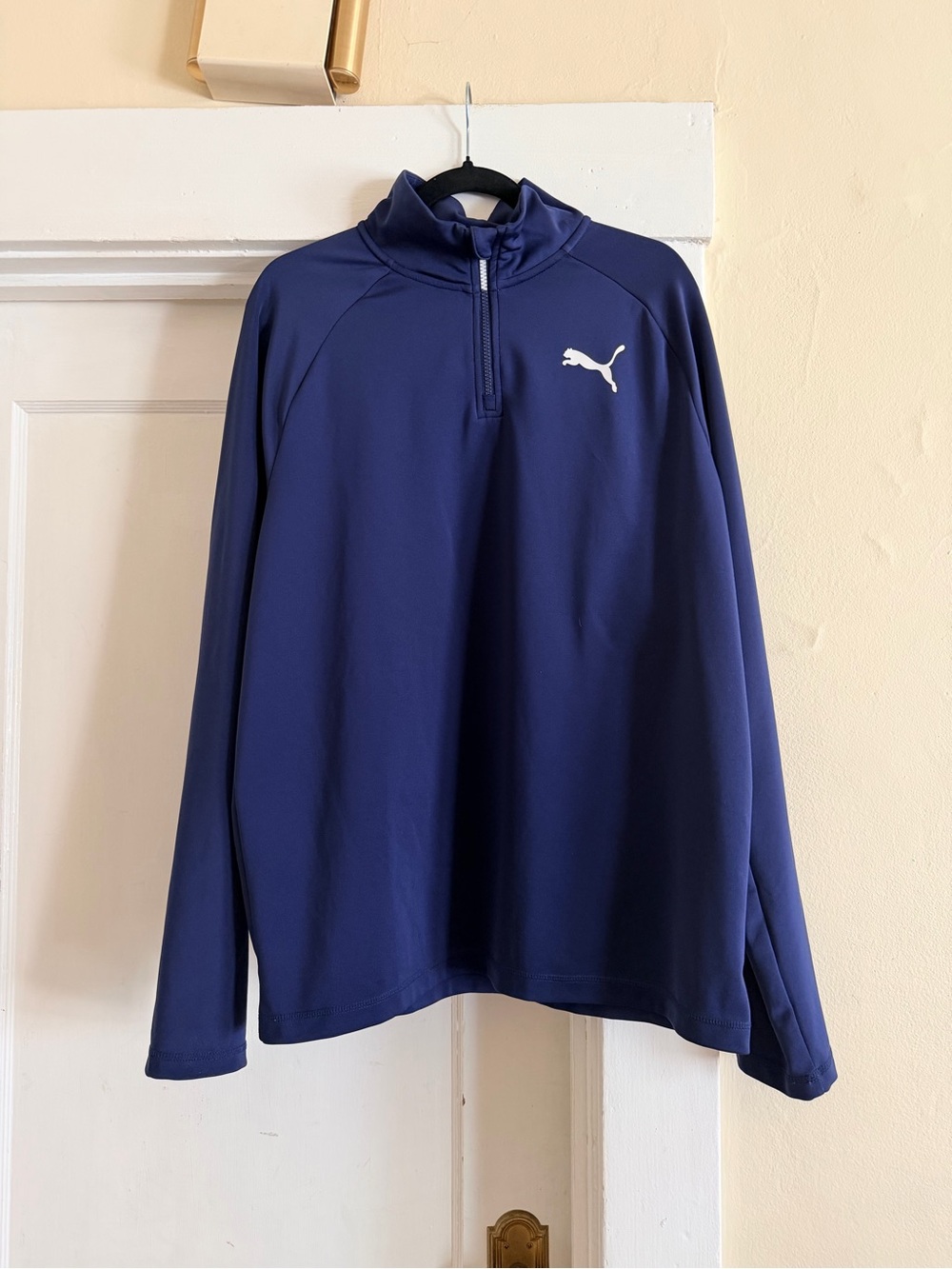 Puma Men's Navy Half-Zip Performance Pullover